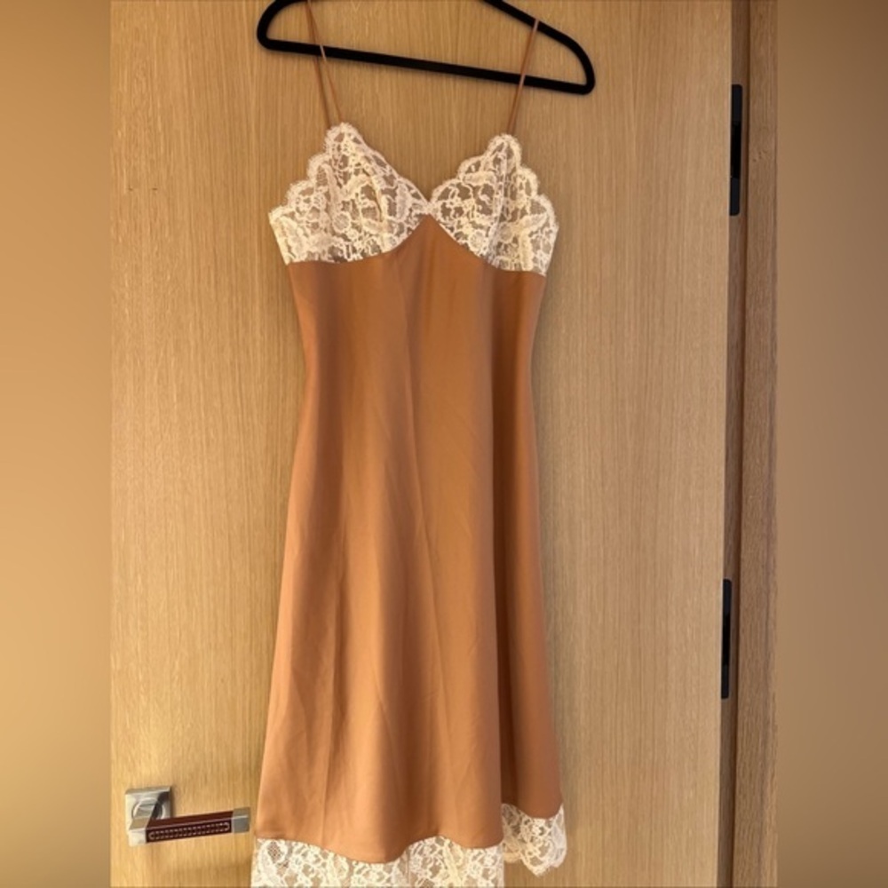 Vintage Claire Sandra by Lucie Ann Babydoll Slip Dress Small Fairy Lace Coquette
